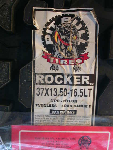 1990 Ford Bronco - 37x13.5-16.5LT, load range D, and they weigh 74 pounds per tire.