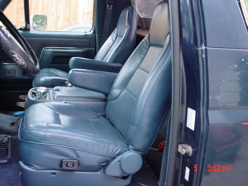 the new seats installed