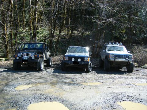 2005 Jeep Wrangler - A great group three.. I've wheeled with both these guys before too Great time