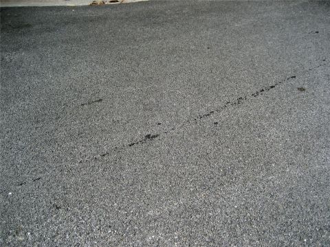 1993 Ford Probe - The asphalt surface shows distinct tire marks and some dark splatters.