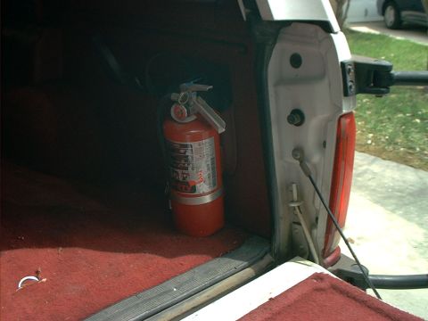 1994 Ford Bronco - Rear fire extinguisher