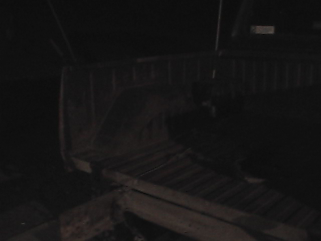 Truck bed interior, dark