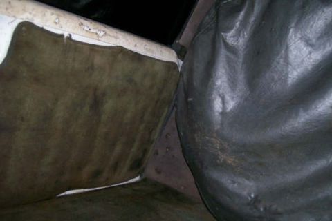 1992 Ford C-350 (Centurion Conversions) - Interior view showing dark upholstery and brown paneling, with a Supermotors.net logo in the corner.