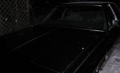 1988 Ford Crown Victoria LTD - Outside - Front Left at night in snow