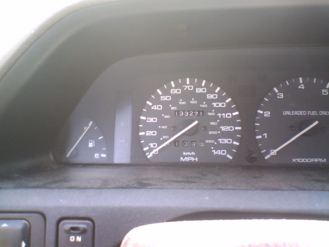 I reset the mileage at zero and so far I had this many miles on it. This is for the singh's grooves fuel economy project.
