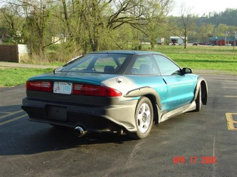 1993 Ford Probe - Rear view of a modified 1993 Ford Probe with custom bodywork and two-tone paint.