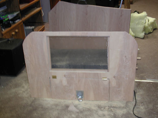 here it is precarpet with the plexi just set in...