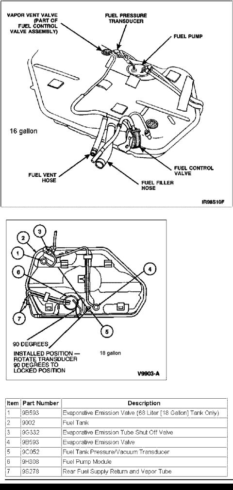 1997 Ford Taurus - Diagram illustrating various automotive components with labels for identification.