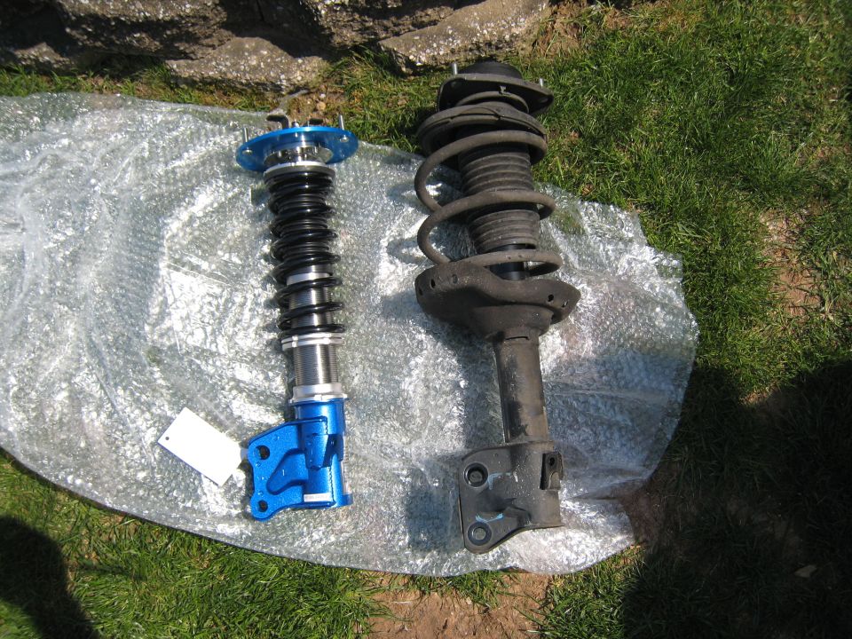 Front Coilover vs. Stock