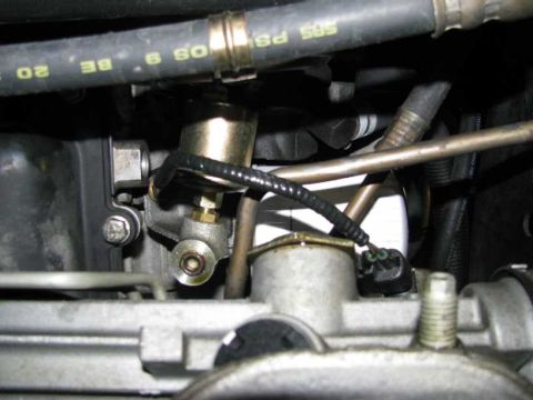 2003 Mercury Marauder - Autometer-supplied oil pressure sending unit.