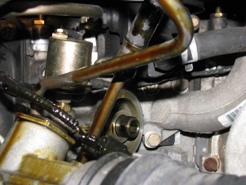 2003 Mercury Marauder - Note the oil pressure sending unit.