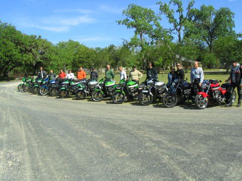 1981 Kawasaki Bayou - group shot