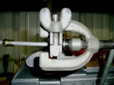 1984 Ford Bronco - Put fitting on line, then put tool on clamp and tighten