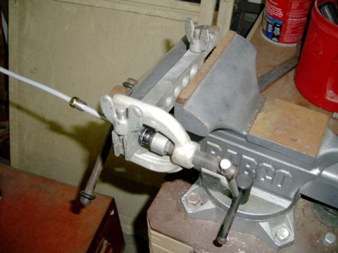 1984 Ford Bronco - Vise used to hold clamp