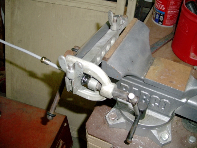 Vise used to hold clamp