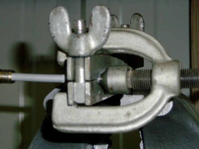 Tighten slowly, make sure tool is centered