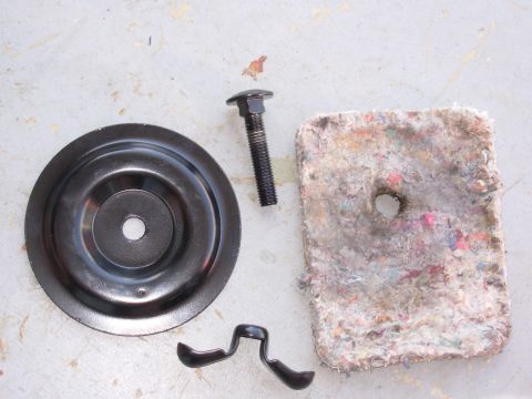 1983 Ford Bronco - Black Powdercoated OE Inside Spare Hardware SOLD the pad; hardware still available. Ships as 1 lb 6 oz. [url=http://www.supermotors.net/reg…
