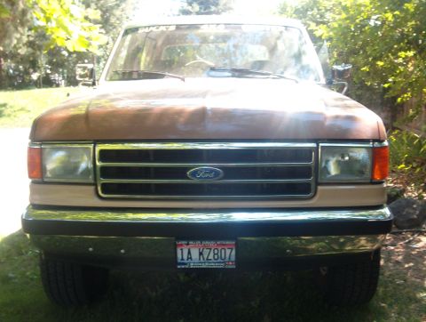 1990 Ford Bronco - Grill shot, and yes, painting the hood is next on the list, oddly, the only paint problems are confined to the hood.