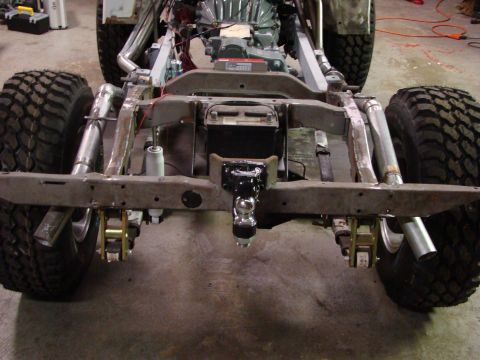1948 Jeep Wrangler - Custom Jeep chassis with engine and suspension components visible.
