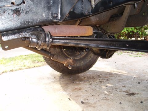 1980 Ford Bronco - I cut and laid the brackets back for a better angle on the bushings.