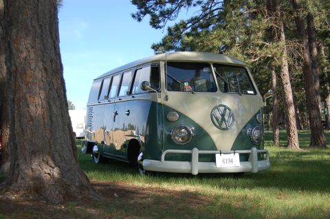 1963 Volkswagen Transporter - 1st trip after rebuilding the engine and the bus sitting in my garage for 1yr and 3 months.