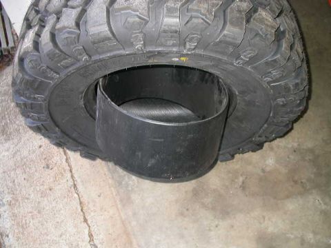 1990 Ford Bronco - Start the insert going into the tire.