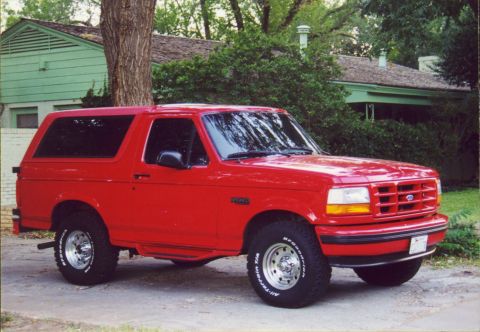1995 Ford Bronco - "Pull me over" Red