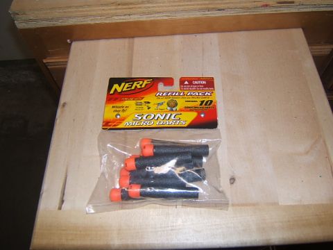 1988 Ford Bronco - Package of Nerf Sonic Micro Darts, a refill pack containing 10 darts.