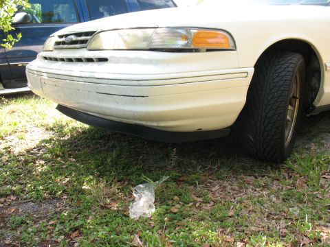 1997 Ford Crown Victoria - Front view of a 1997 Ford Crown Victoria showing the bumper and grille details.