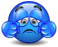1991 Ford Crown Victoria - A blue emoji expressing sadness and distress.