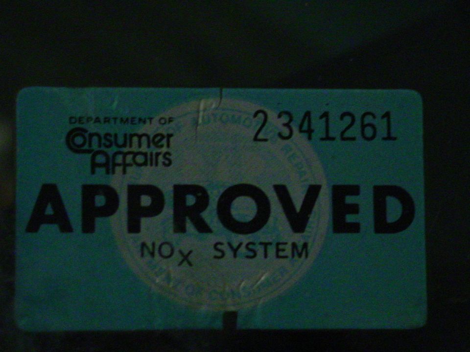 Original California NoX sticker
