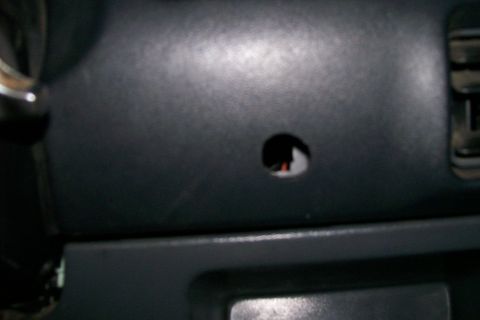 1992 Ford C-350 (Centurion Conversions) - Okay, this is a misc. hole in the dash some PO put there for reasons I do not know, but I figured, the hole is already there, might as well…