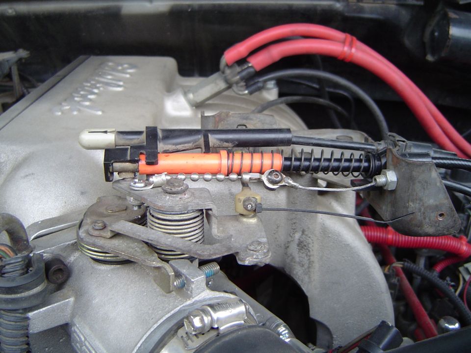 Hand throttle hooked back up. all done!