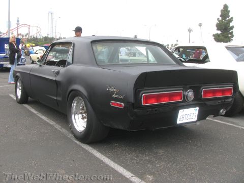 1968 Ford Mustang - This 1968 Ford Mustang California Special is seen from the rear in a parking lot.