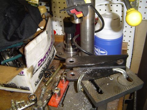 1978 Ford Bronco - Drilled the hole in the bracket out to 3/4"