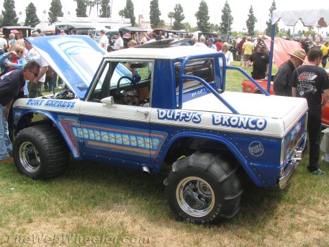 1968 Ford Mustang - Photograph of a custom Ford Bronco show truck, not a technical document.