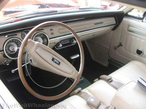 1968 Ford Mustang - Photograph of a vintage Mercury interior, not a technical document.