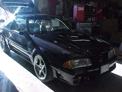 1989 Ford Mustang - chrome cobra r's with 17x9 Kuhmo's