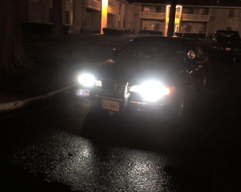 1996 Ford Crown Victoria - HID Upgrade. Big Difference