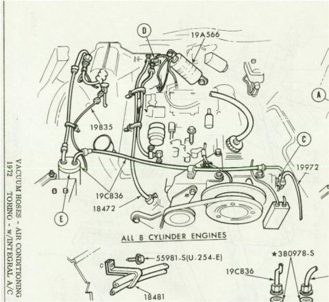 1972 Ford Ranchero - Heater Routing