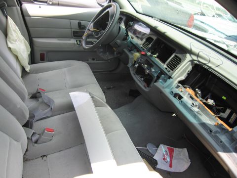 2001 Ford Crown Victoria - Photograph of a car interior, not a technical document.