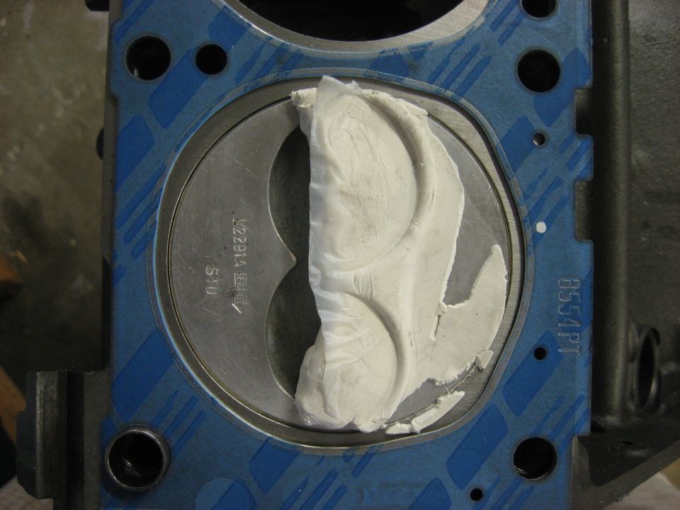 Another view of clay with valve impressions