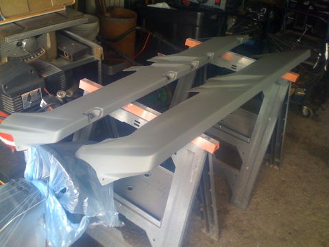 1984 Ford F-250 - 80/96 Lund Visors - primed and ready for paint