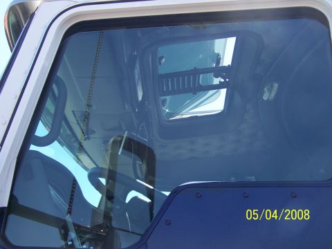 1972 Ford Ranchero - Interior view of a truck cab, including a sunroof and dashboard details. The date 05/04/2008 is visible.