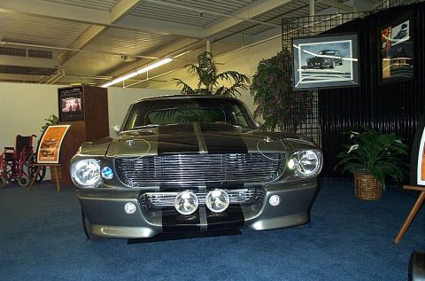 2001 Ford Crown Victoria - Front view of a 1967 Shelby GT500, a classic American muscle car.