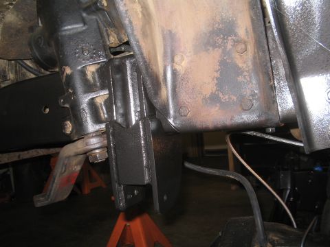 1979 Ford Bronco - Custom frame mount and suspension components are visible in this close-up shot.