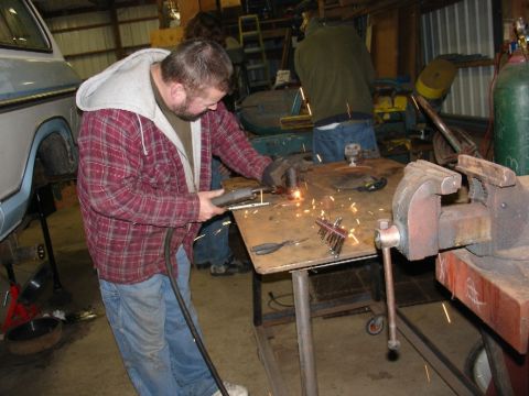 1978 Ford Bronco - Making a spindle nut socket.