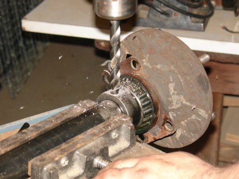 1978 Ford Bronco - Drilled a 1/2" hole about half way thru collar.