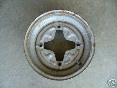 1980 Ford Bronco - This is the goofy 14" rim for my trailer. 4 on 9.5 lug spacing. Took me FOREVER to find a few extra ones for spares. Finally found on…