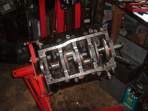 1981 Ford LTD - The starting point. Not quite a bare block but the first picture I took. At this point the block has been thoroughly cleaned twice and the…